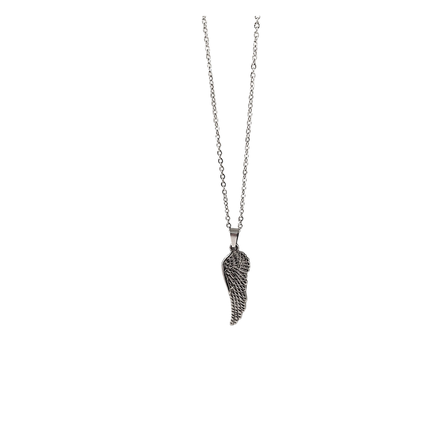 đŒ Collier Pendentif Aile dâAnge â "Guidance CĂ©leste" - Acier inoxydable 316L, pendentif titane, collier mixte, collier femme, collier homme