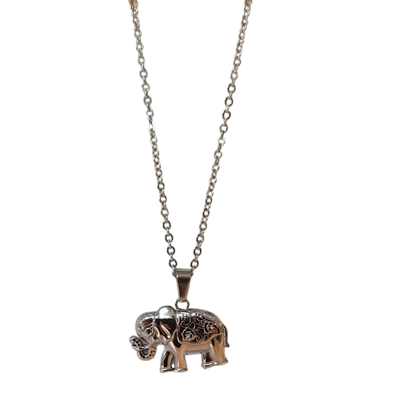 Collier Eléphant - "Chance et Longévité" - Acier Inoxydable 316L