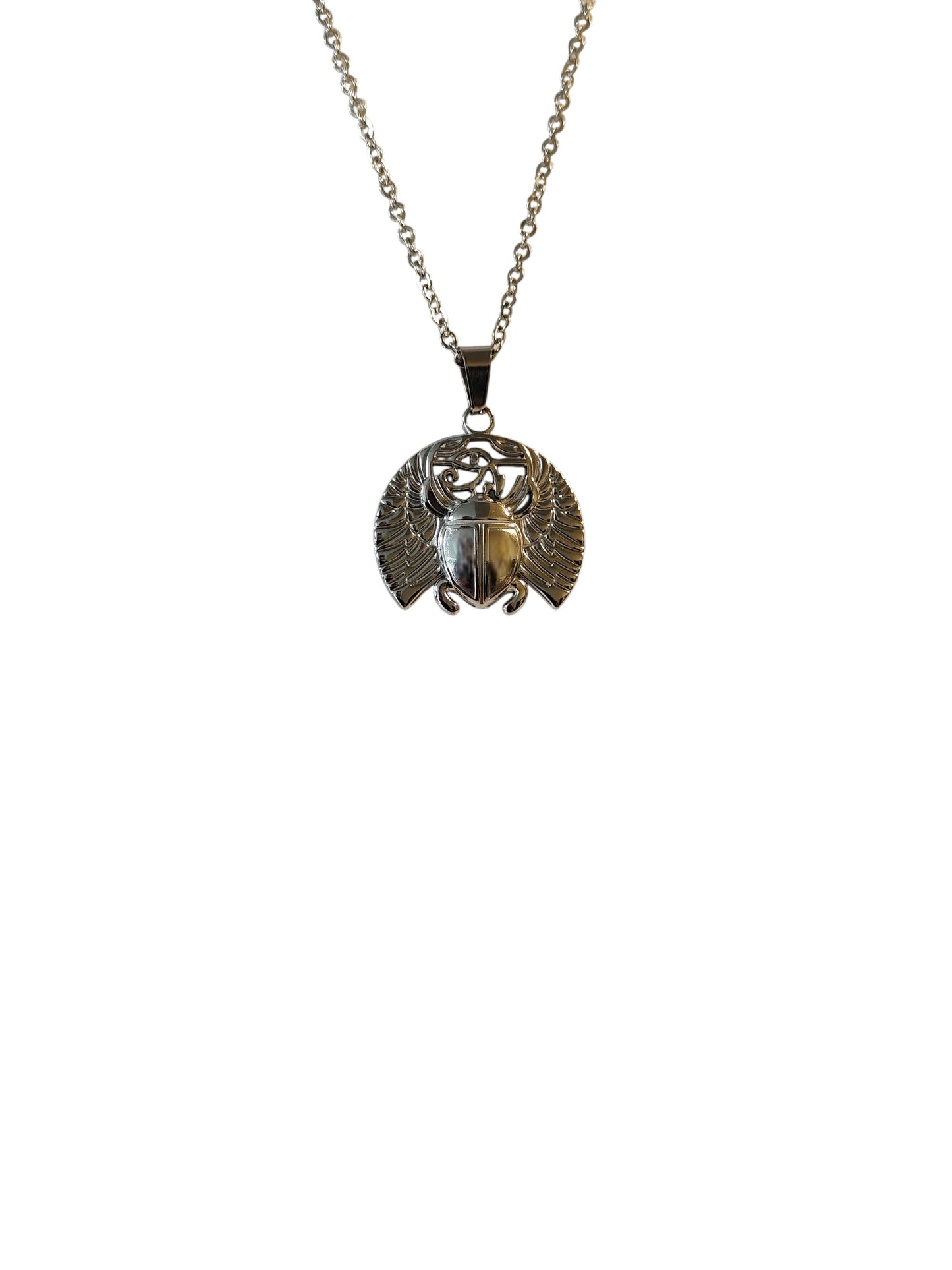 Collier Scarabée - "Transformation Intérieure" - Acier Inoxydable 316L