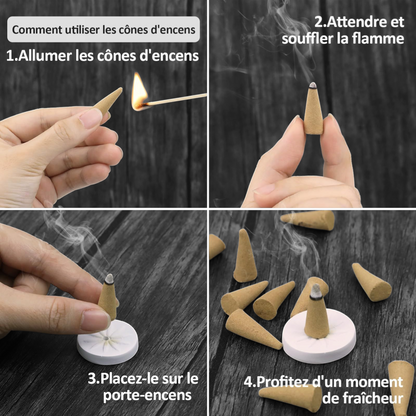 Encens Naturel Fait Main Fraise Sensualité, Détente et Douceur - Aphrodisiaque -