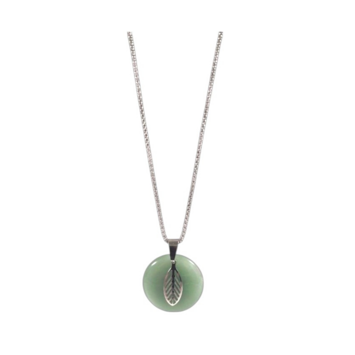 🌞 Collier “RENAISSANCE” - Eveil et Evolution –Acier Inoxydable 316L, pierre naturelle aventurine verte grade A, collier femme