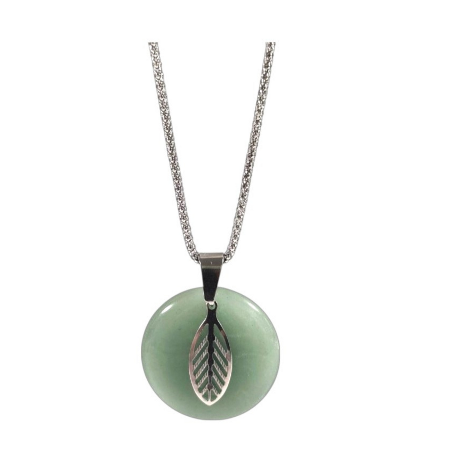 🌞 Collier “RENAISSANCE” - Eveil et Evolution –Acier Inoxydable 316L, pierre naturelle aventurine verte grade A, collier femme