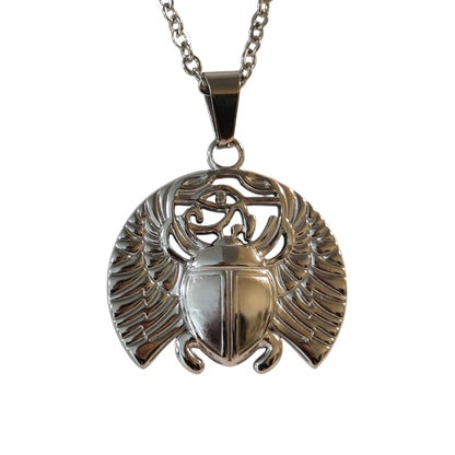 Collier Scarabée - "Transformation Intérieure" - Acier Inoxydable 316L
