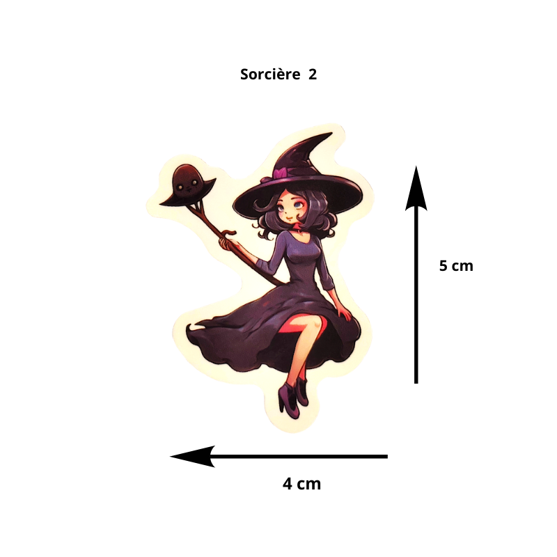 Sticker Sorcière  – Magie, Sorts