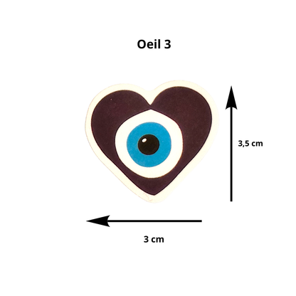 Sticker Œil bleu – Protection contre l'envie, jalousie...