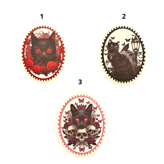 Sticker Chat Noir – Compagnon de Sorcière, protecteur du monde invivisble